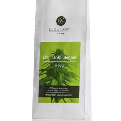 BioBloom Organic Hemp Flower tea in bags