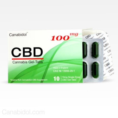 Cananbidol CBD Cannabis Gel Tabs 100mg