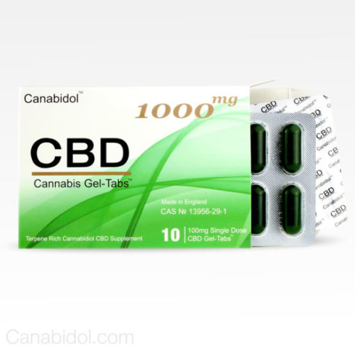 Cananbidol CBD Cannabis GelTabs 1000mg