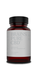 Brains Pure CBD Capsules 20mg + Magnesium 28's