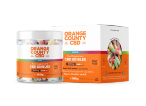 Orange County CBD Edibles 800mg Mixed Fruit Worms 160g 20's